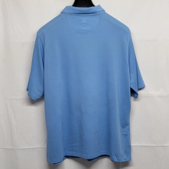 Cutter & Buck CB DryTec Womens Polo Shirt 2X Short Sleeve Moisture Wicking Blue - Picture 8 of 13